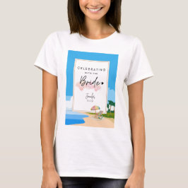 Strand Sängkammarbrud Möhippa fest skräddarsydd T Shirt