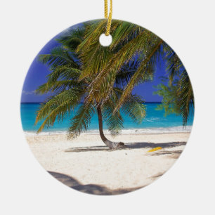 Strand sju Mile tusen dollarCayman Julgransprydnad Keramik