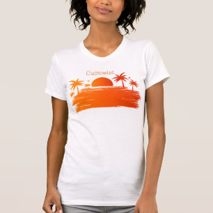 Strand Soluppgång Solnedgång Thunder_Cove T Shirt