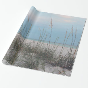 Strand som slår in papper presentpapper