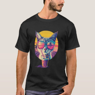 Strand Sommarsemester Reflekterande Solglasögon Sö T Shirt