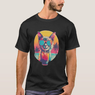 Strand Sommarsemester Reflekterande Solglasögon Sö T Shirt