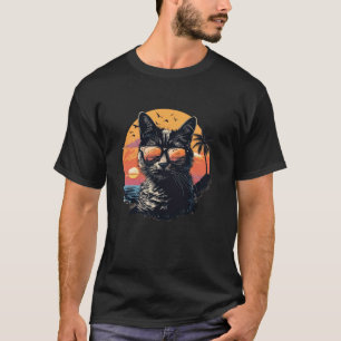 Strand Sommarsemester Reflekterande Solglasögon Sö T Shirt