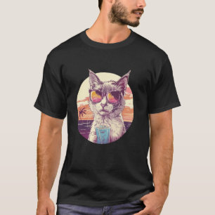 Strand Sommarsemester Reflekterande Solglasögon Sö T Shirt