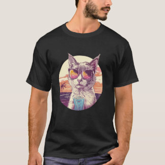 Strand Sommarsemester Reflekterande Solglasögon Sö T Shirt