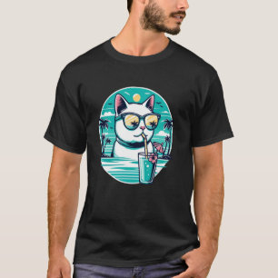 Strand Sommarsemester Reflekterande Solglasögon Sö T Shirt