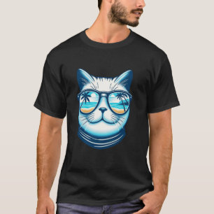 Strand Sommarsemester Reflekterande Solglasögon Sö T Shirt