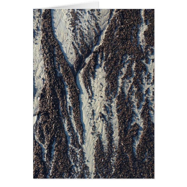 strand struktur med sjögräs hälsningskort (Framsidan)