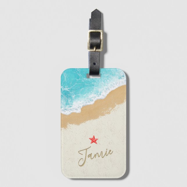 Strand Surf Resväskemärke Bagagebricka (Framsida vertikal)