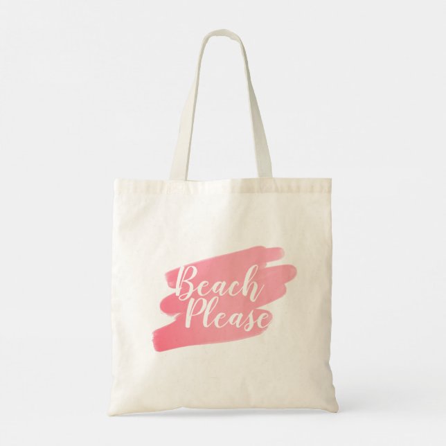 Strand, tack Blush Rosa Strand Tygkasse (Baksida)