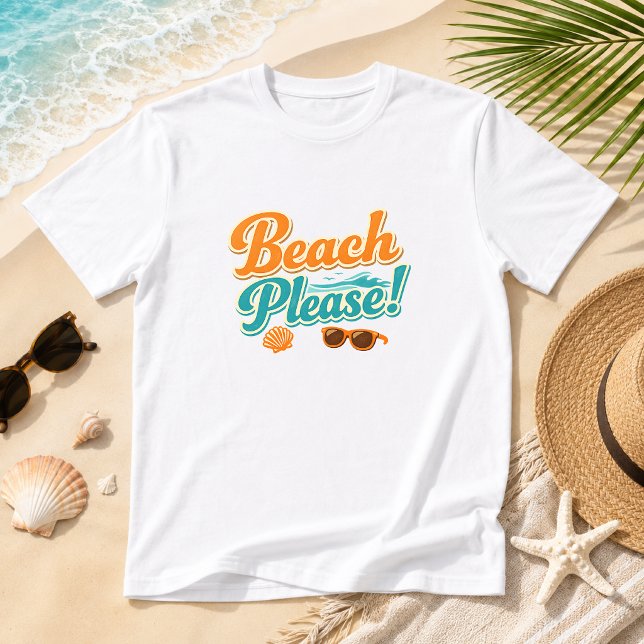 Strand, tack! Sommar strand T Shirt (Skapare uppladdad)