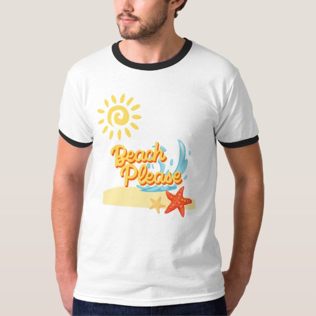 strand, tack t shirt (Framsida)
