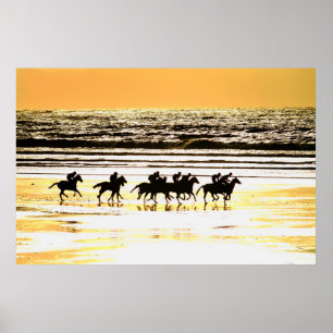 Strand tävlings- Kerry Irland Poster