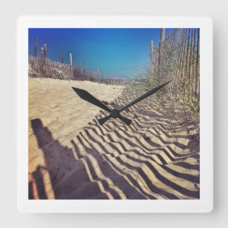 Strand Time Fyrkantig Klocka