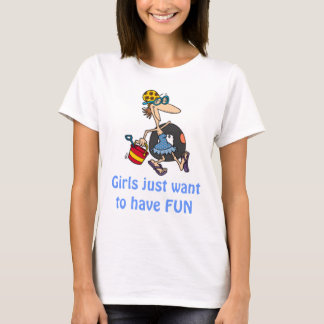 Strand, tjejer vill bara ha ROLIGT Tee Shirt