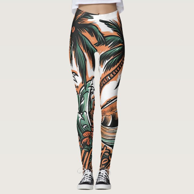 strand träd leggings (Framsida)