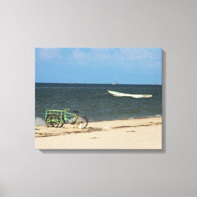 Strand Trikel - Progreso, Yucatan, Mexiko Canvastryck (Framsida)