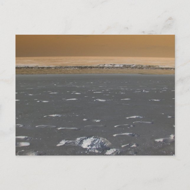 Strand under solförmörkelse vykort (Framsida)