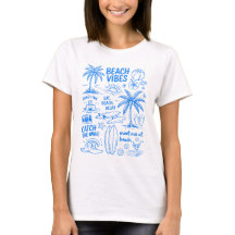 Strand Vibes Klotter T-shirt