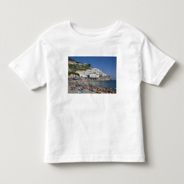 Strand vid Amalfi, Kampanien, Italien Tee Shirt (Framsida)