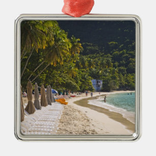 Strand vid Cane Garden Bay, Tortola Julgransprydnad Metall