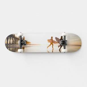 Strand vid havet mini skateboard bräda 18,5 cm