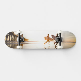 Strand vid havet mini skateboard bräda 18,5 cm