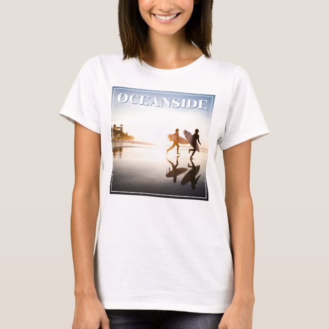 Strand vid havet t shirt (Framsida)