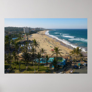 Strand vid Margate, sydkusten, Kwazulu-Natal 2 Poster