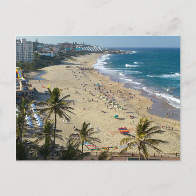 Strand vid Margate, sydkusten, Kwazulu-Natal Vykort (Framsida)