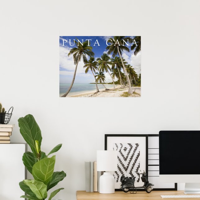 Strand vid Punta Cana | Dominikanska republiken Poster (Hemmakontoret)