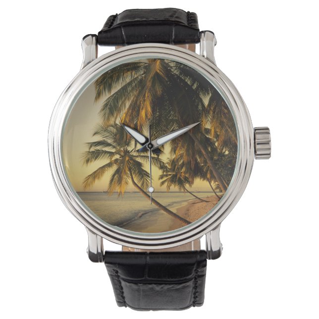 Strand vid solnedgång, Trinidad Armbandsur (Framsida)
