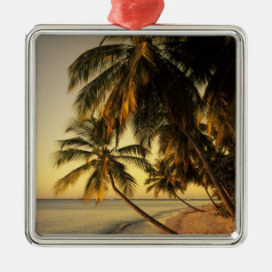 Strand vid solnedgång, Trinidad Julgransprydnad Metall