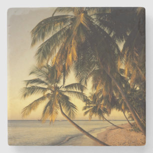 Strand vid solnedgång, Trinidad Stenunderlägg