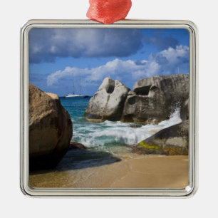 Strand vid Virgin Gorda, Brittiska Jungfruöarna Julgransprydnad Metall
