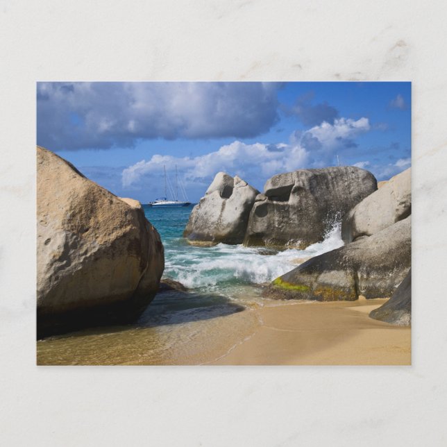 Strand vid Virgin Gorda, Brittiska Jungfruöarna Vykort (Framsida)