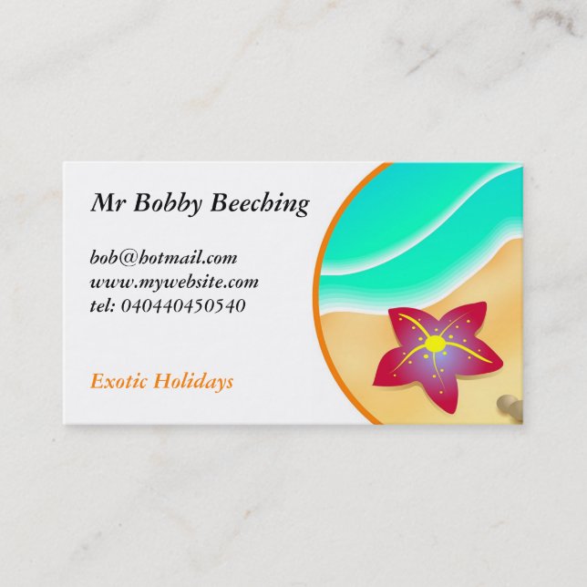 Strand Visitkort (Framsida)