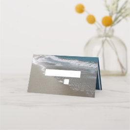 Strand Wedding Place-kort & Sand Placeringskort