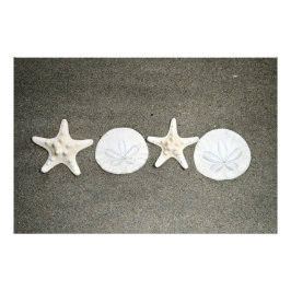 Strand X's och O's Foto Premium Satinutskrift