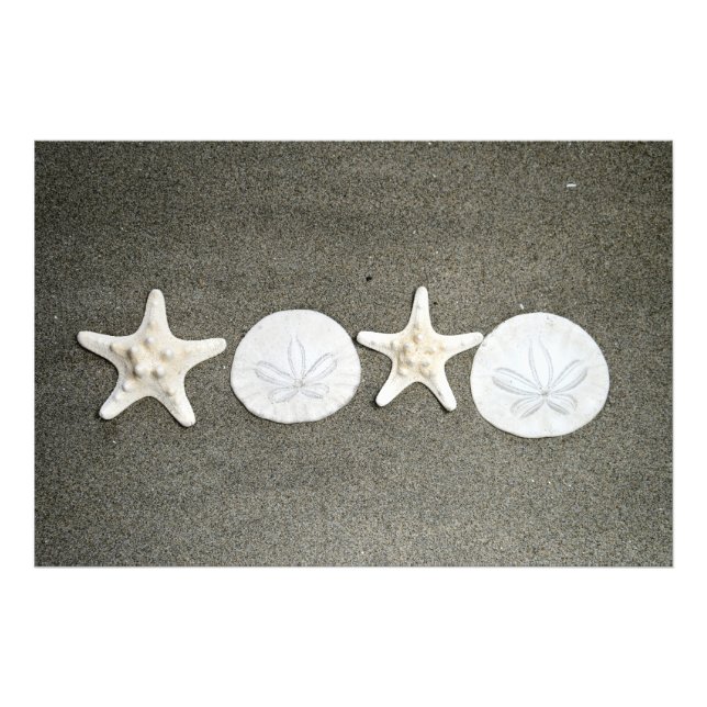 Strand X's och O's Foto Premium Satinutskrift (Framsidan)