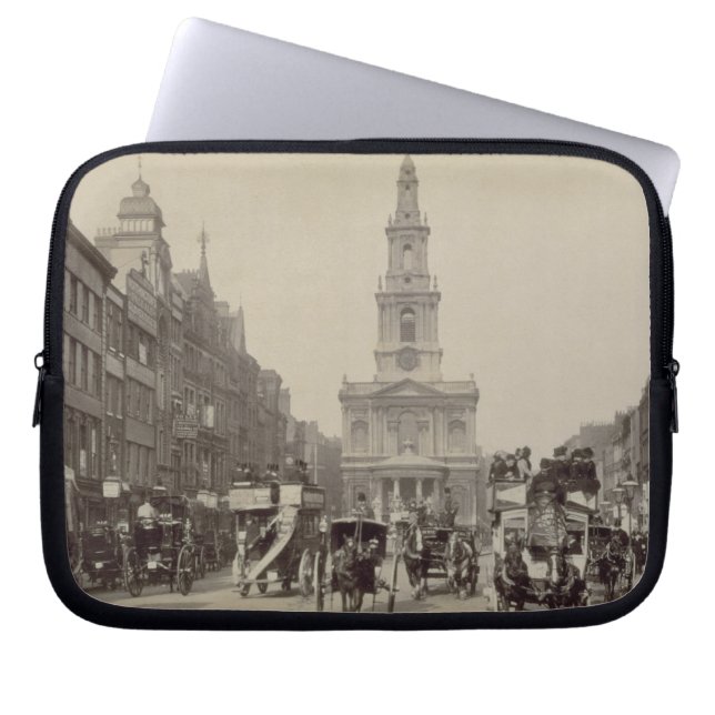 Stranda, c.1880 (sepiafotoet) laptop fodral (Framsidan)
