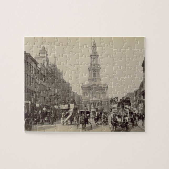 Stranda, c.1880 (sepiafotoet) pussel (Horisontell)