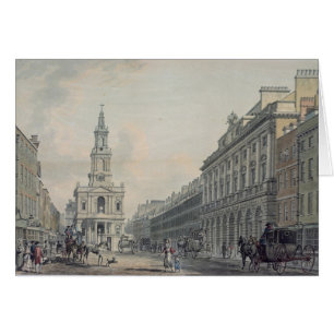 Stranda med det Somerset huset och St Mary le Str Hälsningskort