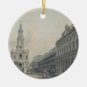 Stranda med det Somerset huset och St Mary le Str Julgransprydnad Keramik