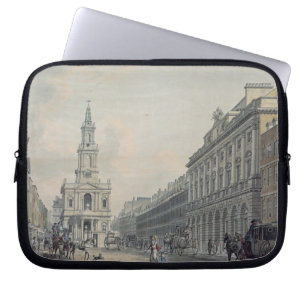 Stranda med det Somerset huset och St Mary le Str Laptop Sleeve