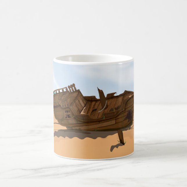 Strandad Skeppsvrak Kaffemugg (Center)