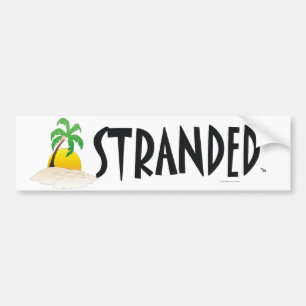 Strandad UTSLAGSPLATS Bildekal