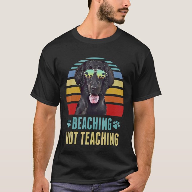 Strandade Inte Undervisande   Flat Coated Retrieve T Shirt (Framsida)