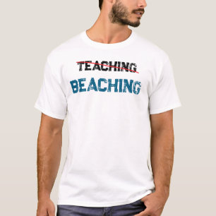 Strandade Inte Undervisande Rolig Lärare T Shirt