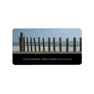 Strandadressetiketter Adressetikett